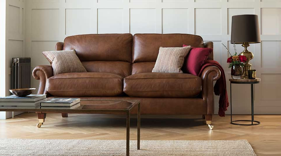 Parker Knoll Henley Leather Sofa Roomset